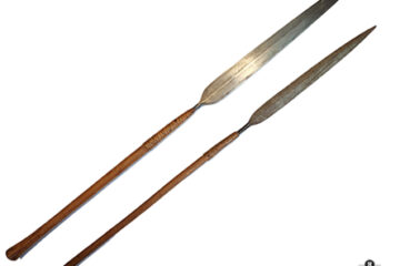Zulu Iklwa Stabbing Spear with a Formidable Blade