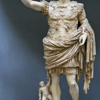 Augustus of Prima Porta (20-17 v. Chr.), aus der Villa Livia in Prima Porta, 1863